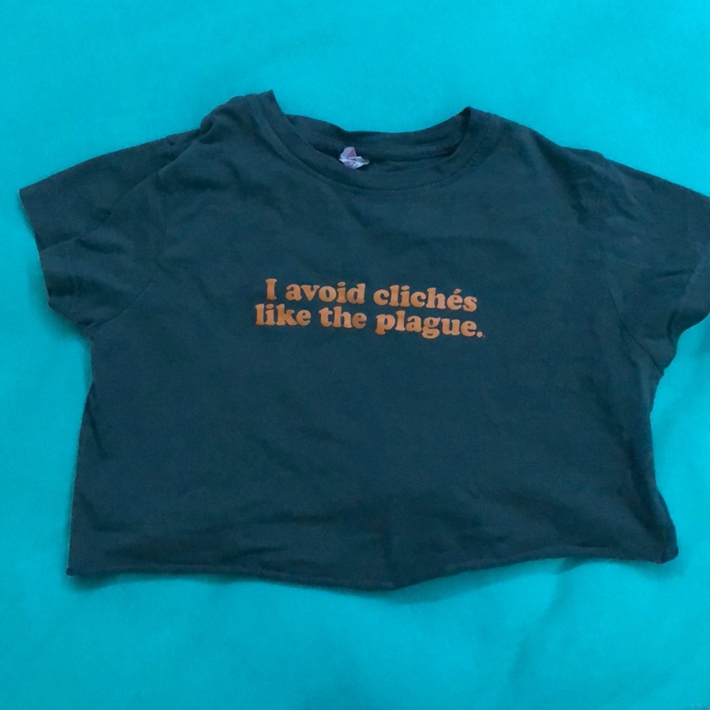 self cropped baby tee